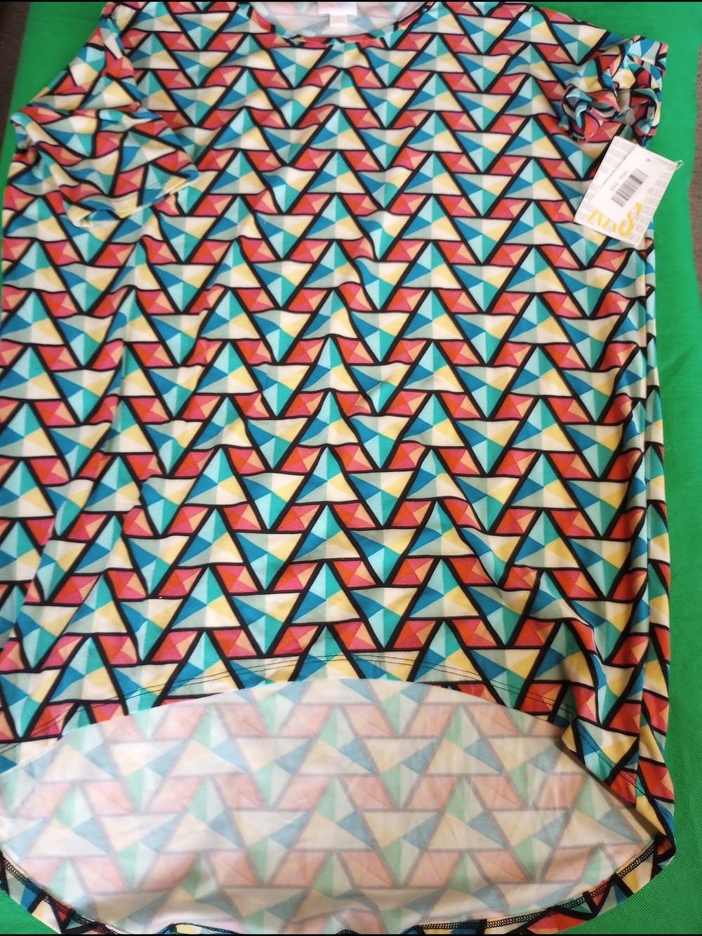 LuLaRoe Top in Teal, Black, Yellow, Pink Size XXS